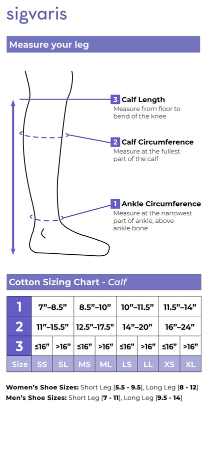 Sigvaris Women's Essential Cotton Calf