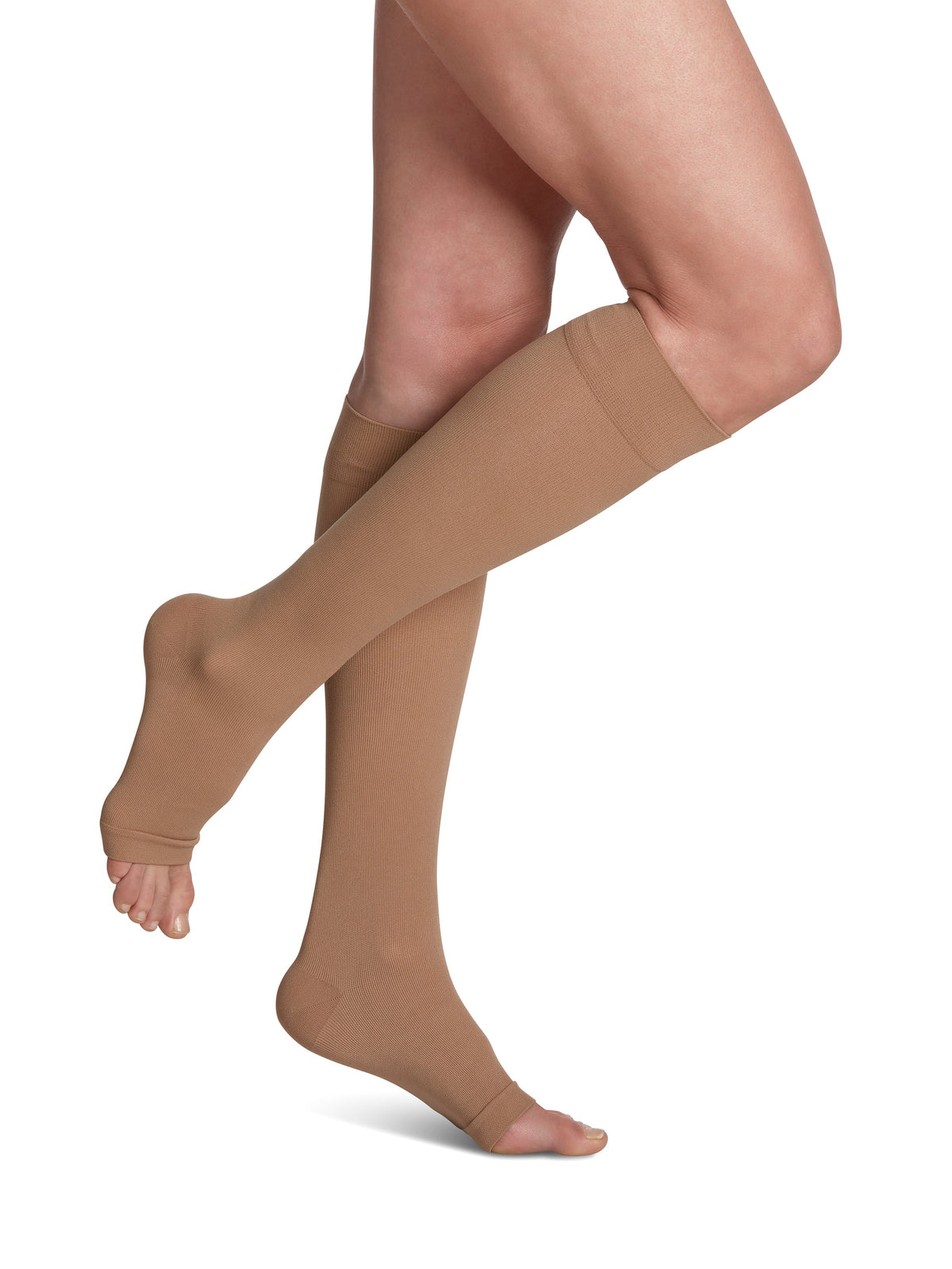 Sigvaris Essential Cotton Calf Open-Toe 20-30 mmHg