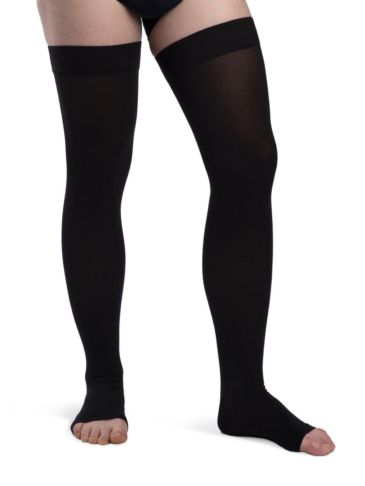 Sigvaris Essential Opaque Thigh-High Open Toe