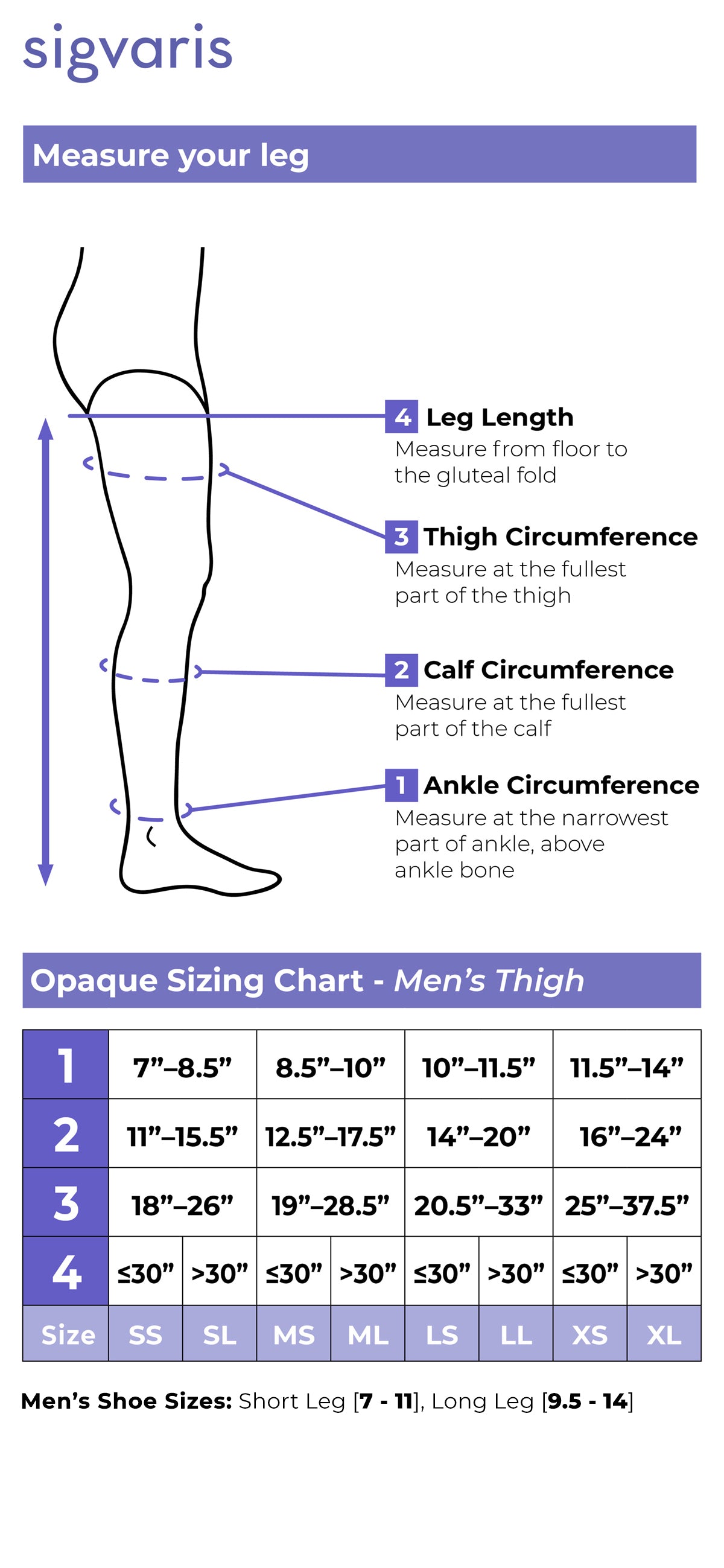 Sigvaris Men's Essential Opaque Thigh-High