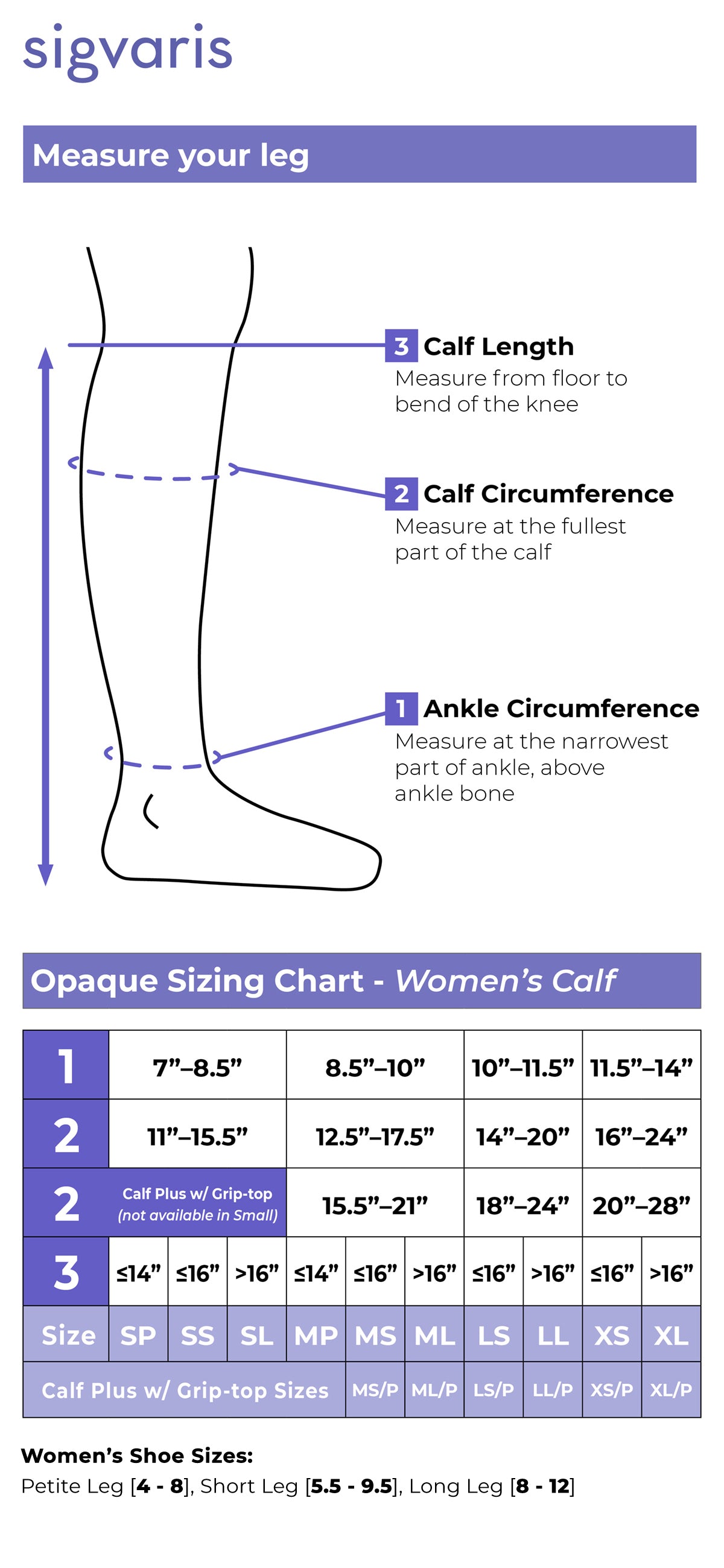 Sigvaris Women's Essential Opaque Calf