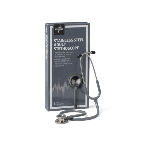 Medline Stainless Steel Adult Stethoscope