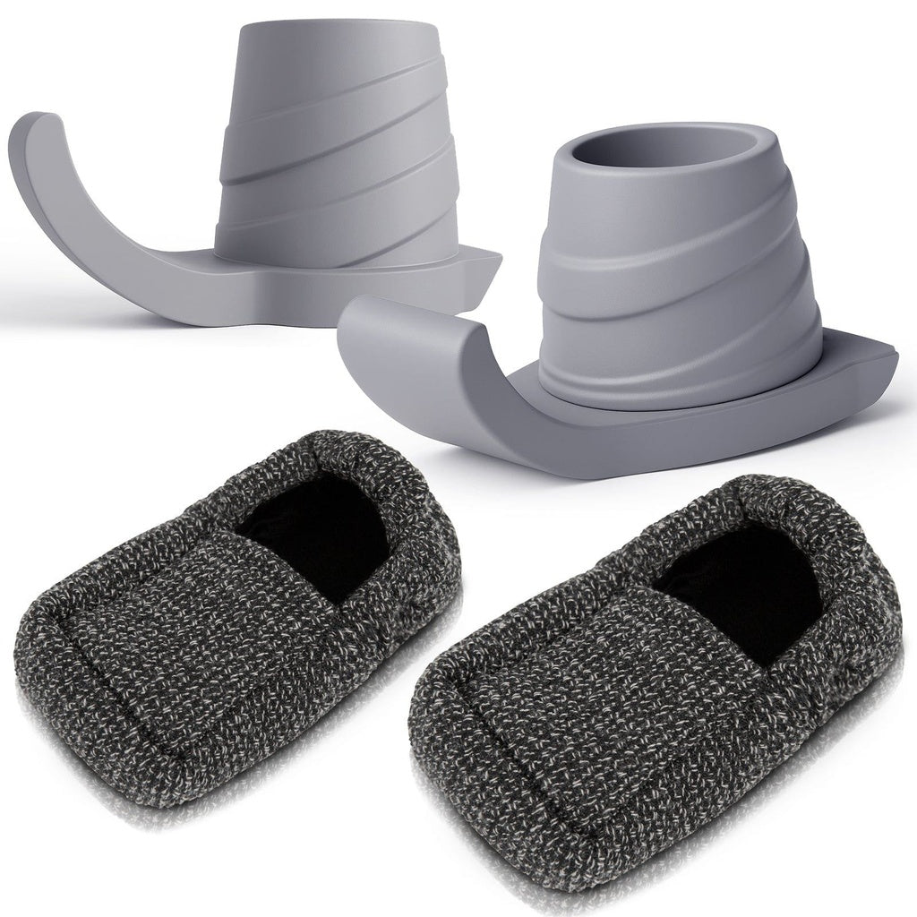Vive Walker Ski Glides and Covers Heavy Duty