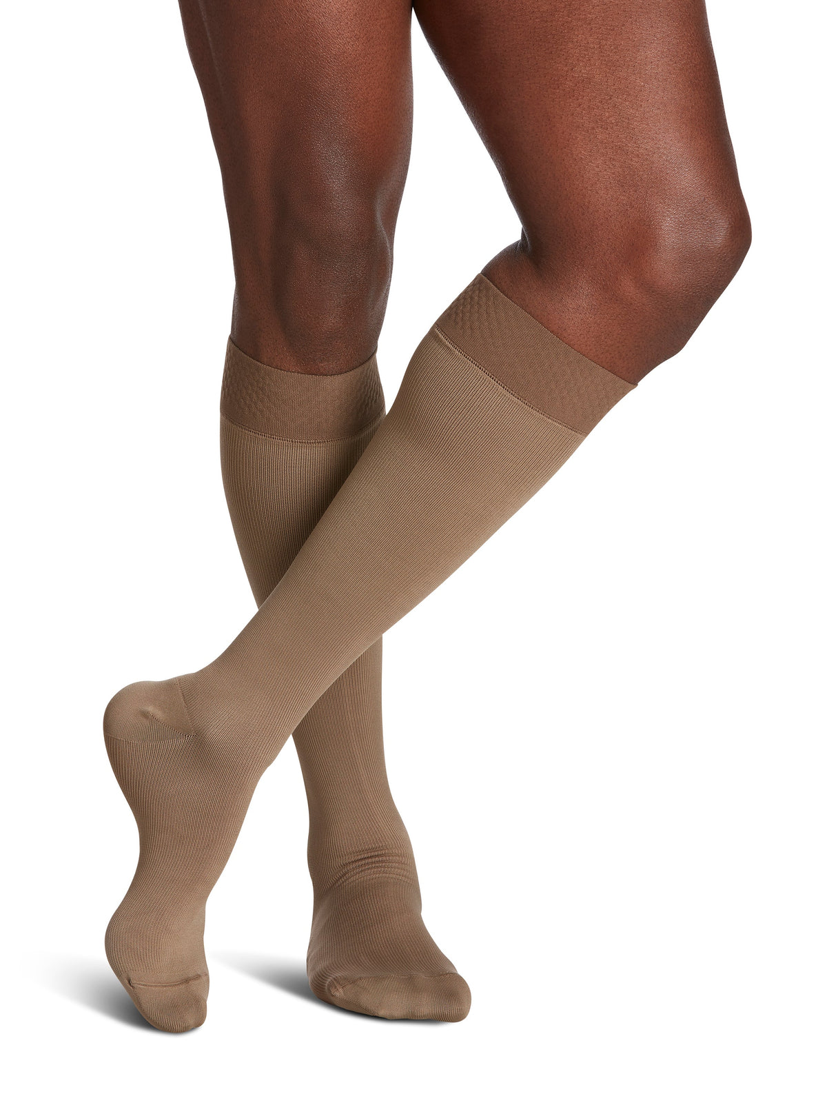 Sigvaris Men's Style Microfiber Calf with Grip-top
