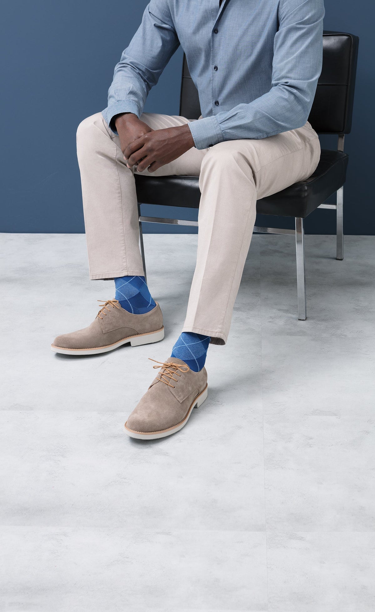 Sigvaris Men's Style Microfiber Patterns Calf 20-30 mmHg