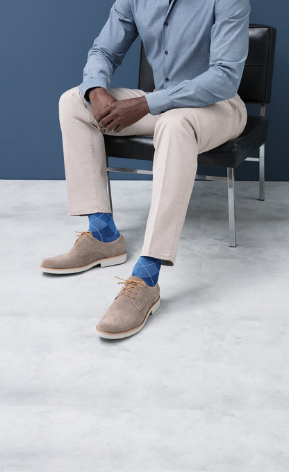 Sigvaris Men's Style Microfiber Patterns Calf 20-30 mmHg
