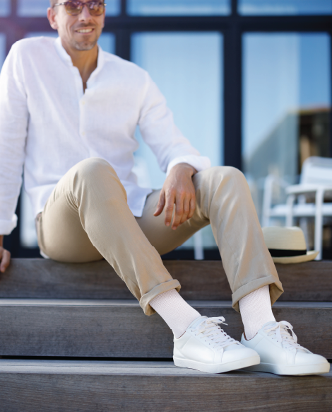 Sigvaris Men's Motion Cushioned Cotton Calf 20-30 mmHg