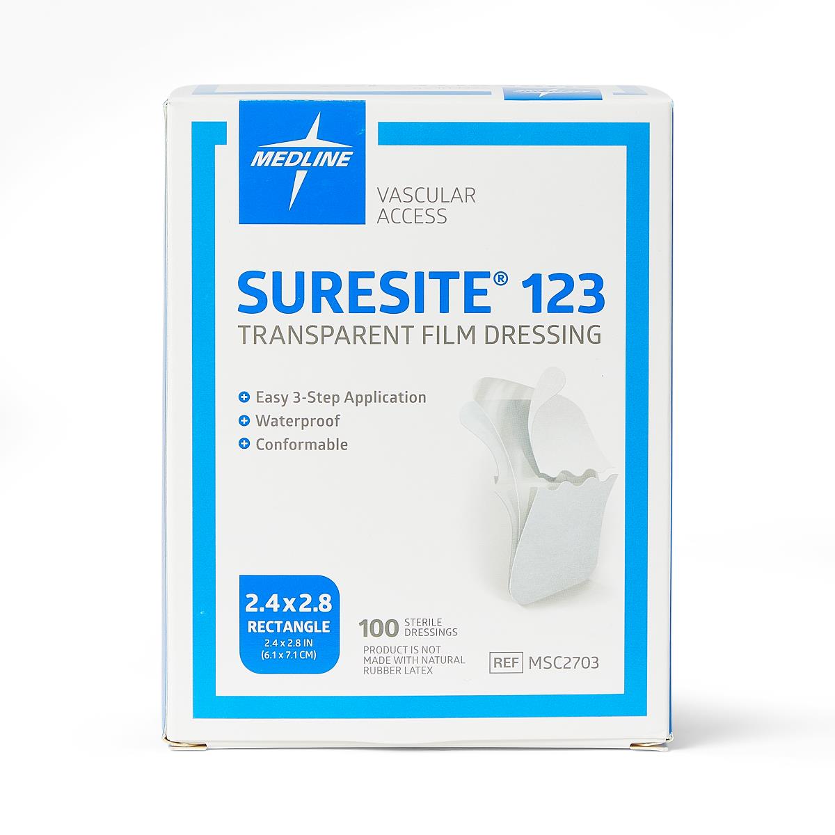 Medline Suresite 123 Transparent Film Dressing