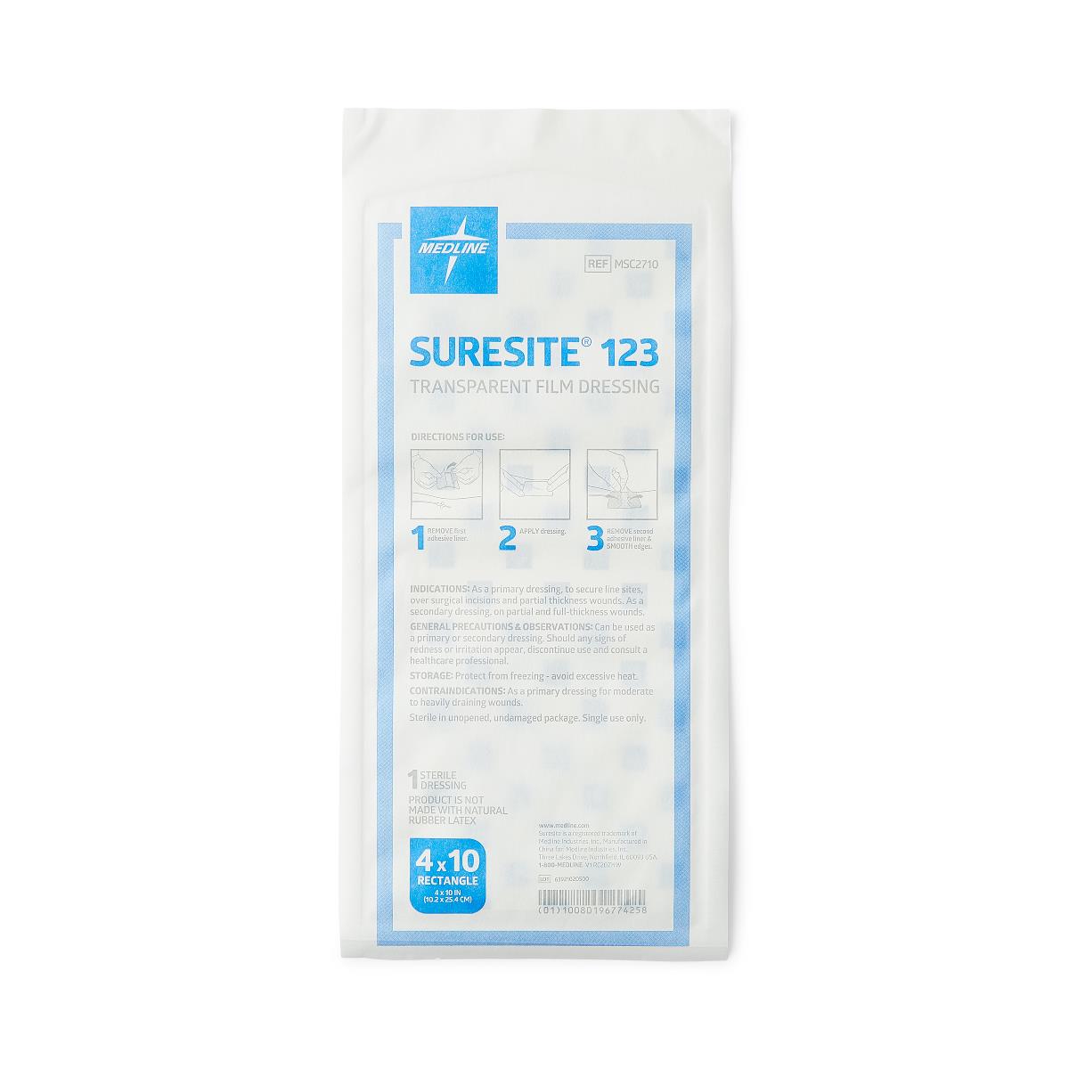 Medline Suresite 123 Transparent Film Dressing