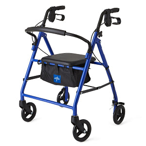 Medline basic junior aluminum rollator for petite adults