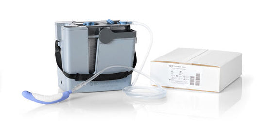 PureWick portable starter bundle for women with the PW300 portable system and a box of 30 female external catheters.