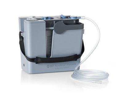 PureWick PW300 portable collection system unit shown with tubing.