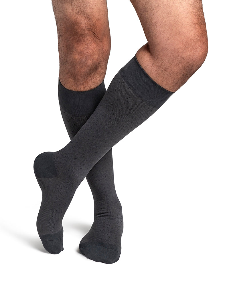 Sigvaris Men's Style Microfiber Patterns Calf 20-30 mmHg