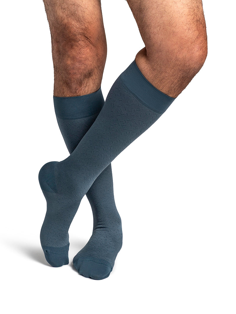 Sigvaris Men's Style Microfiber Patterns Calf 20-30 mmHg