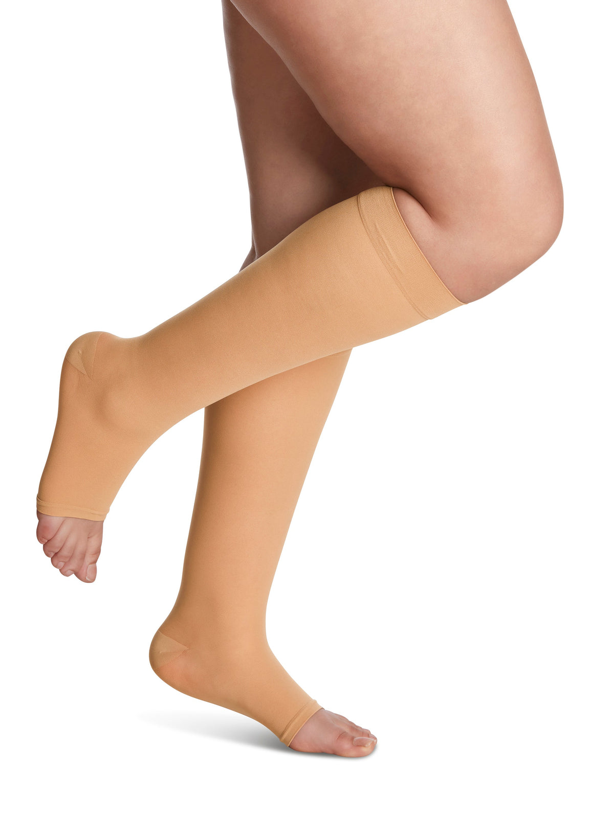 Sigvaris Women's Style Sheer Calf Open-Toe 15-20 mmHg