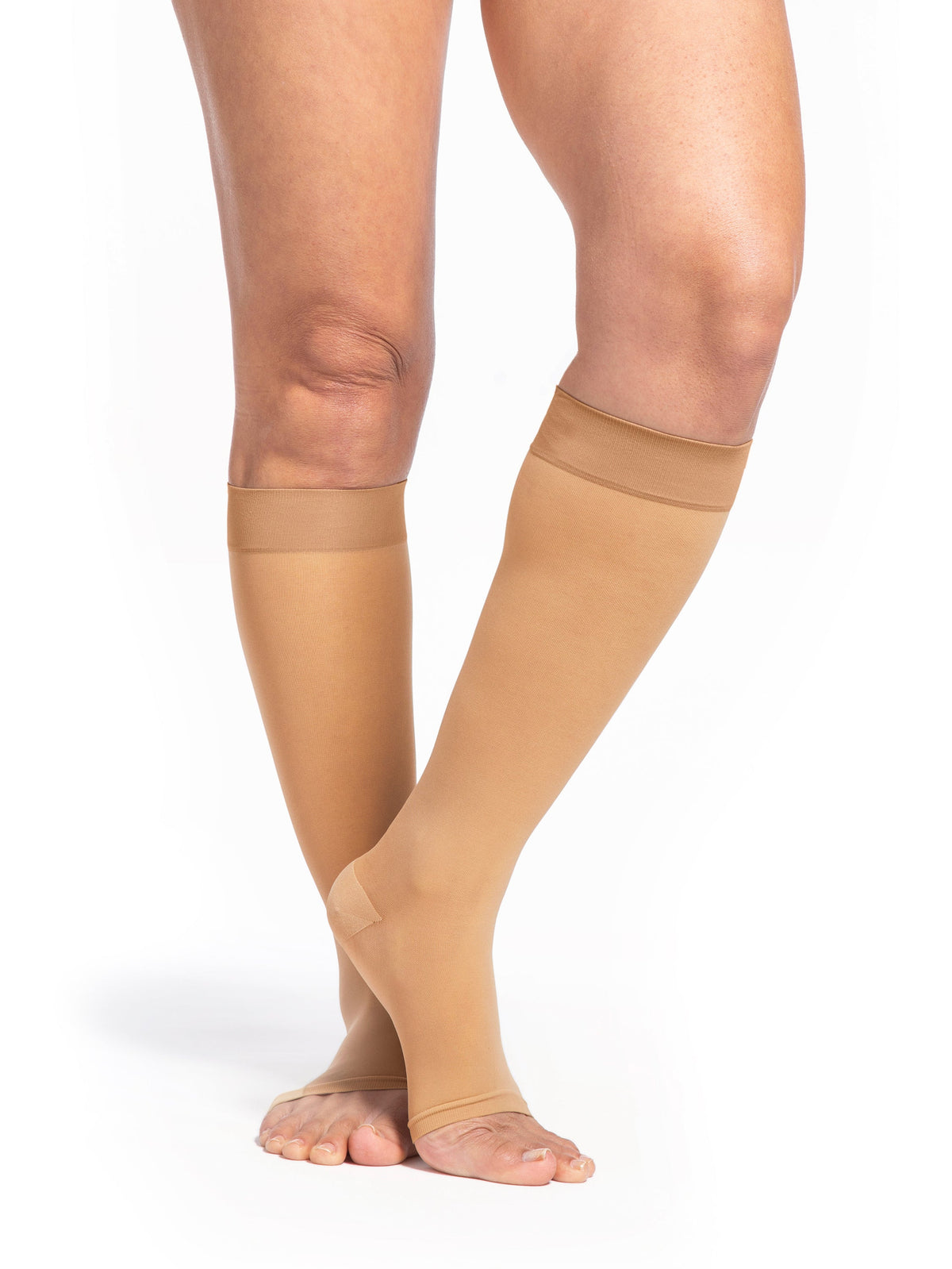 Sigvaris Women's Style Sheer Calf Open-Toe 15-20 mmHg