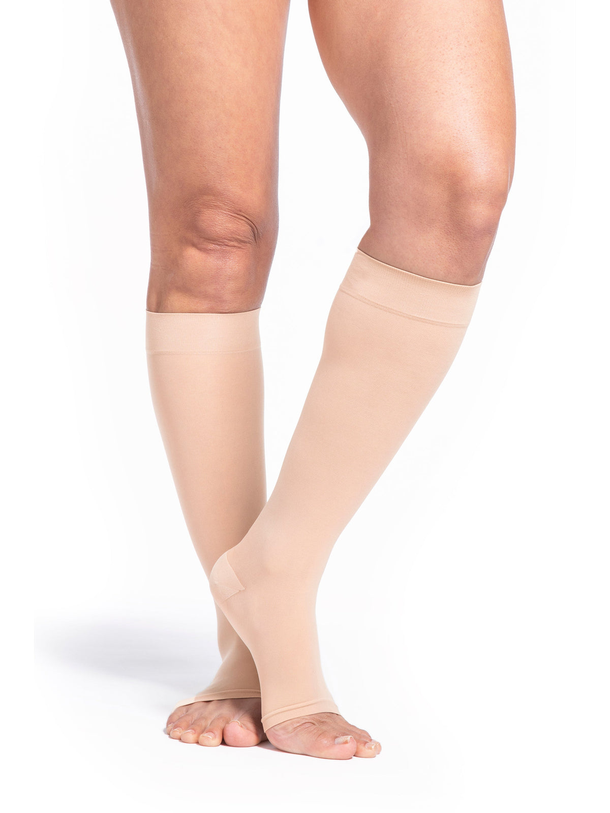 Sigvaris Women's Style Sheer Calf Open-Toe 20-30 mmHg