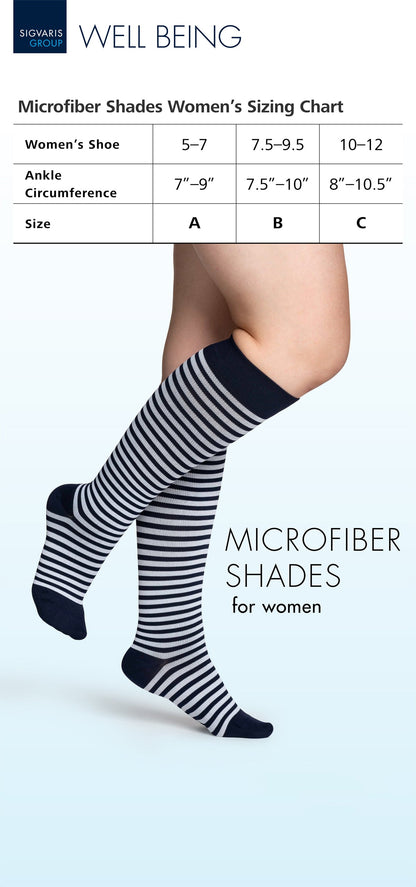 Sigvaris Women's Microfiber Shades Breast Cancer Awareness Sock