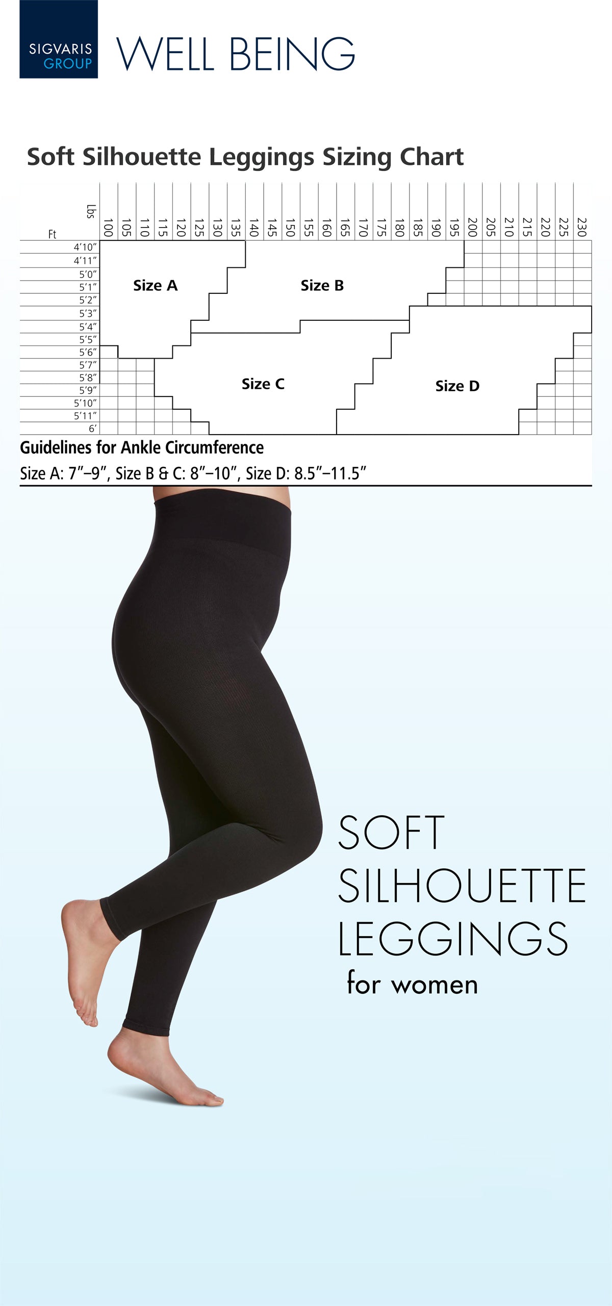 Sigvaris Women's Soft Silhouette Leggings 15-20 mmHg