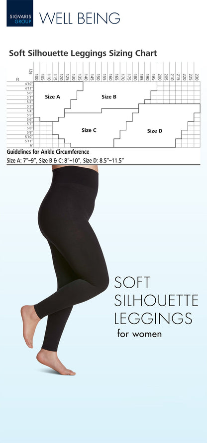 Sigvaris Women's Soft Silhouette Leggings 15-20 mmHg