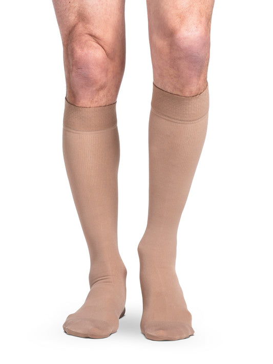 Sigvaris Men's Essential Cotton Calf with Grip-top