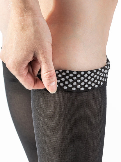 Sigvaris Men's Essential Opaque Plus Calf with Grip-Top