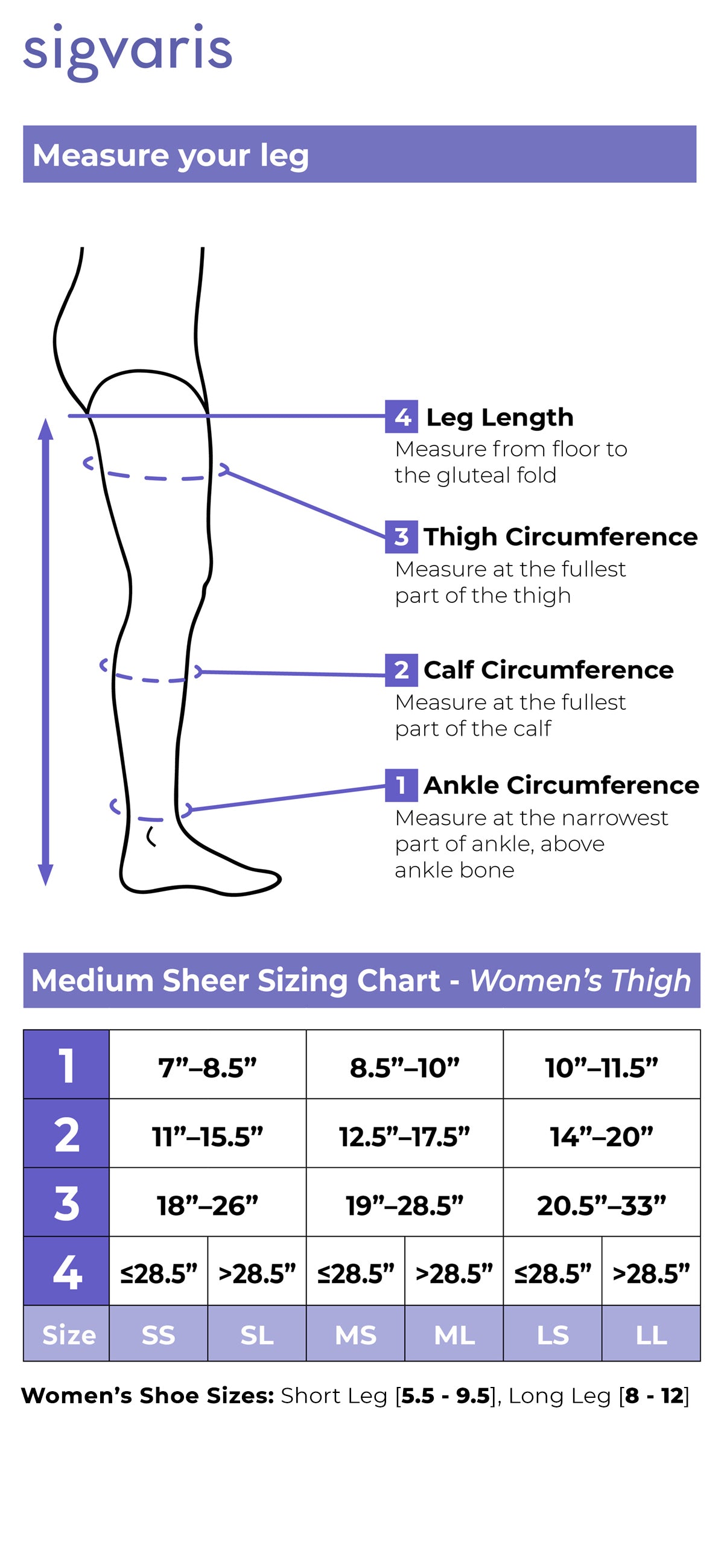Sigvaris Women's Style Medium Sheer Thigh-High 20-30 mmHg