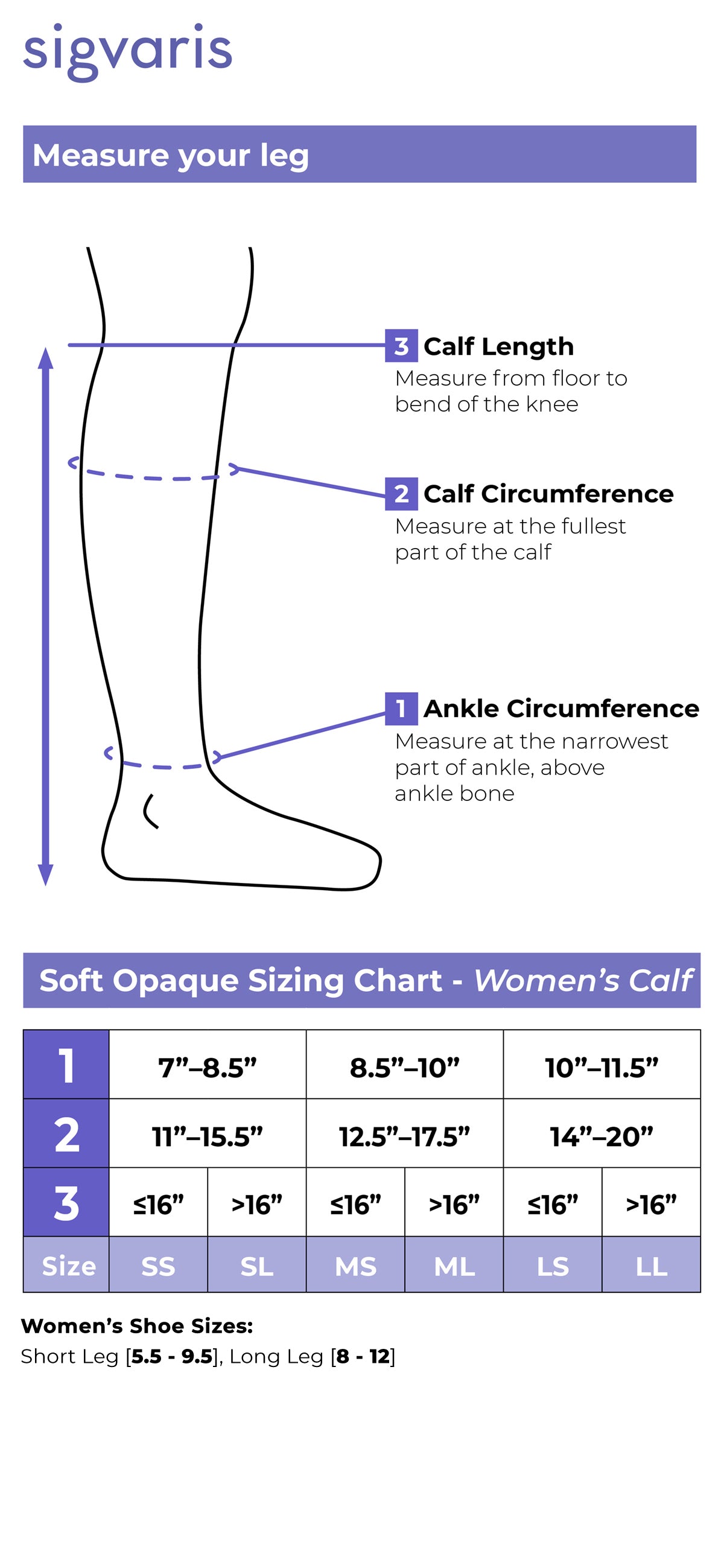 Sigvaris Women's Style Soft Opaque Calf 20-30 mmHg