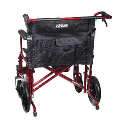 Drive Heavy Duty Bariatric Aluminum Transport Chair - 22 Inch Width Seat