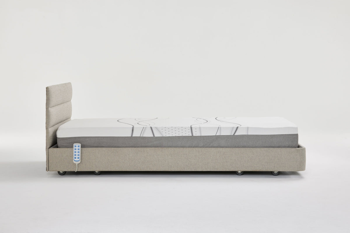 Icare IC333 bed shown in a home bedroom