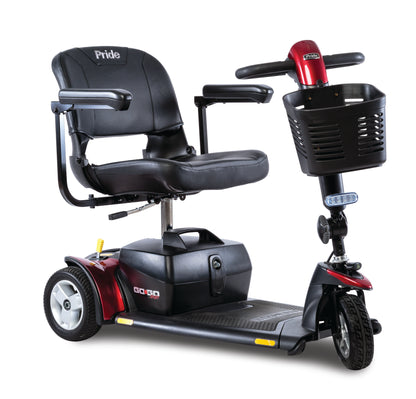 Pride Go Go Sport 3-Wheel scooter in red