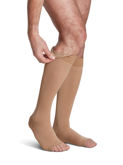 Sigvaris Men's Essential Opaque Calf with Grip Top