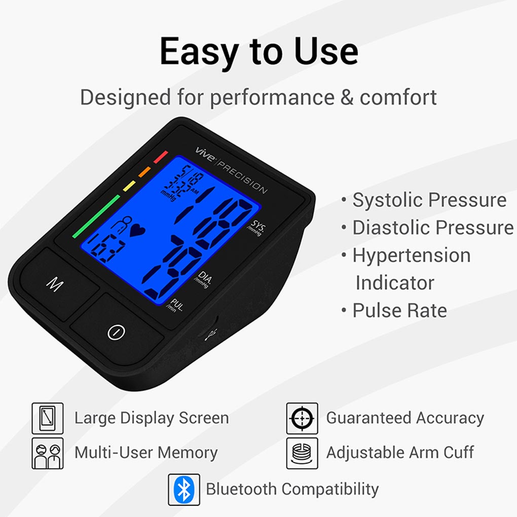 Vive Compact Blood Pressure Monitor Model: BT-S
