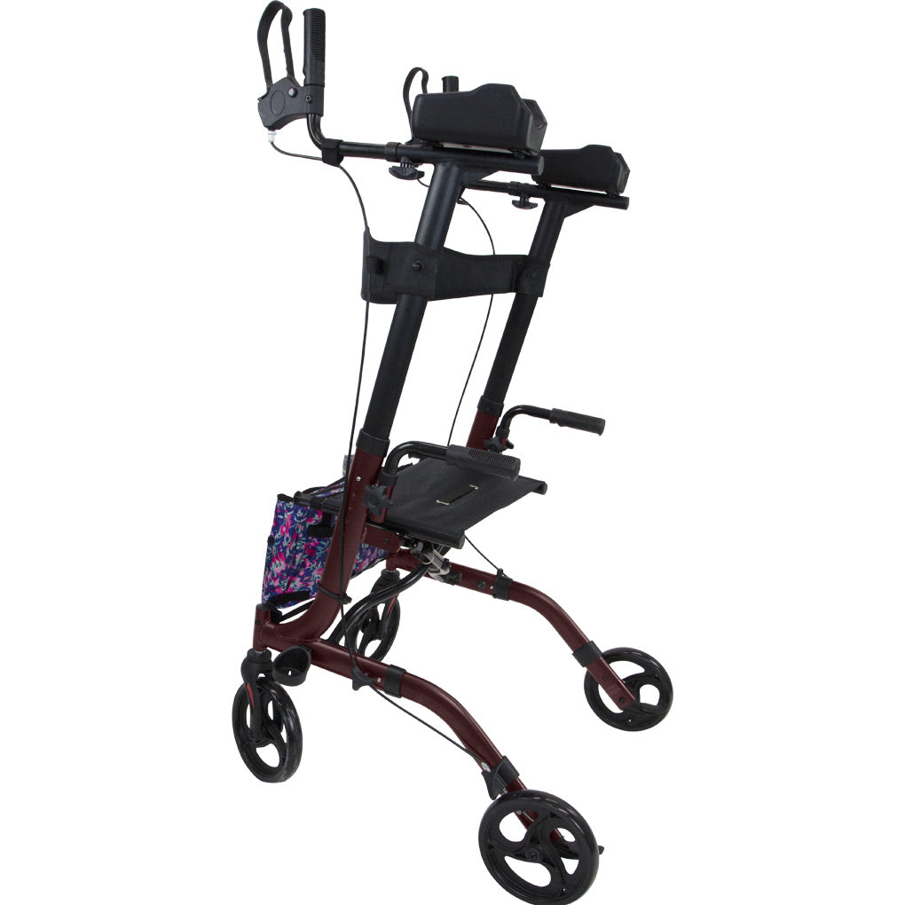 Vive Upright Rollator - Walker with Foldable Transport Seat