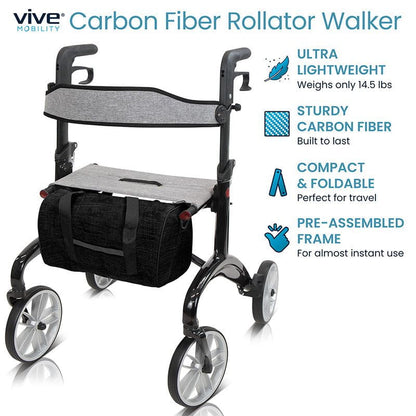 Vive Carbon Fiber Rollator