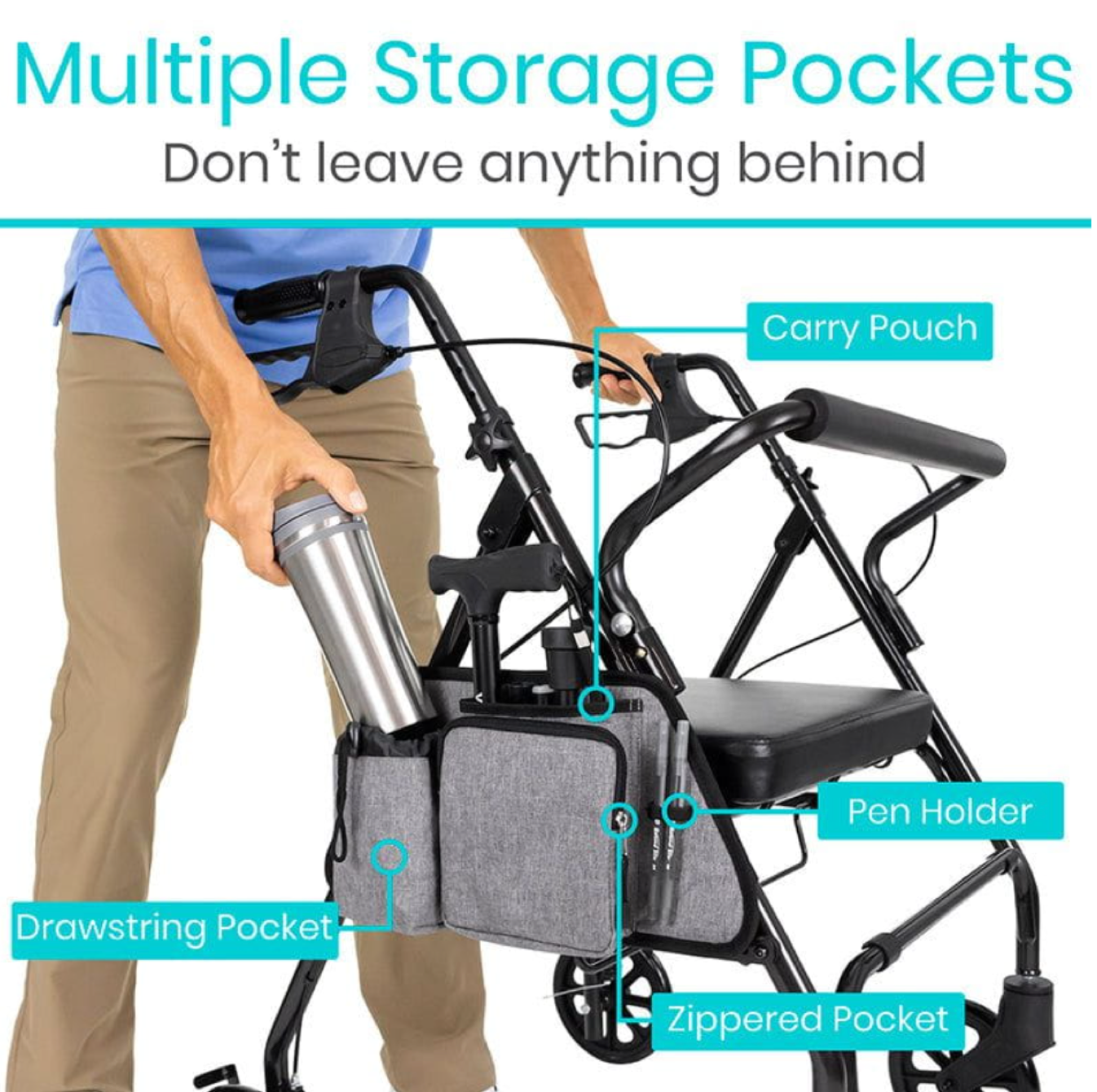 Vive Rollator Side Bag