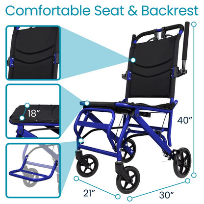 Vive Lightweight Transport Wheelchair