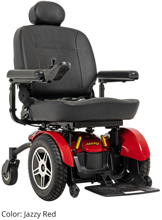 Pride Jazzy Elite HD power wheelchair in Red
