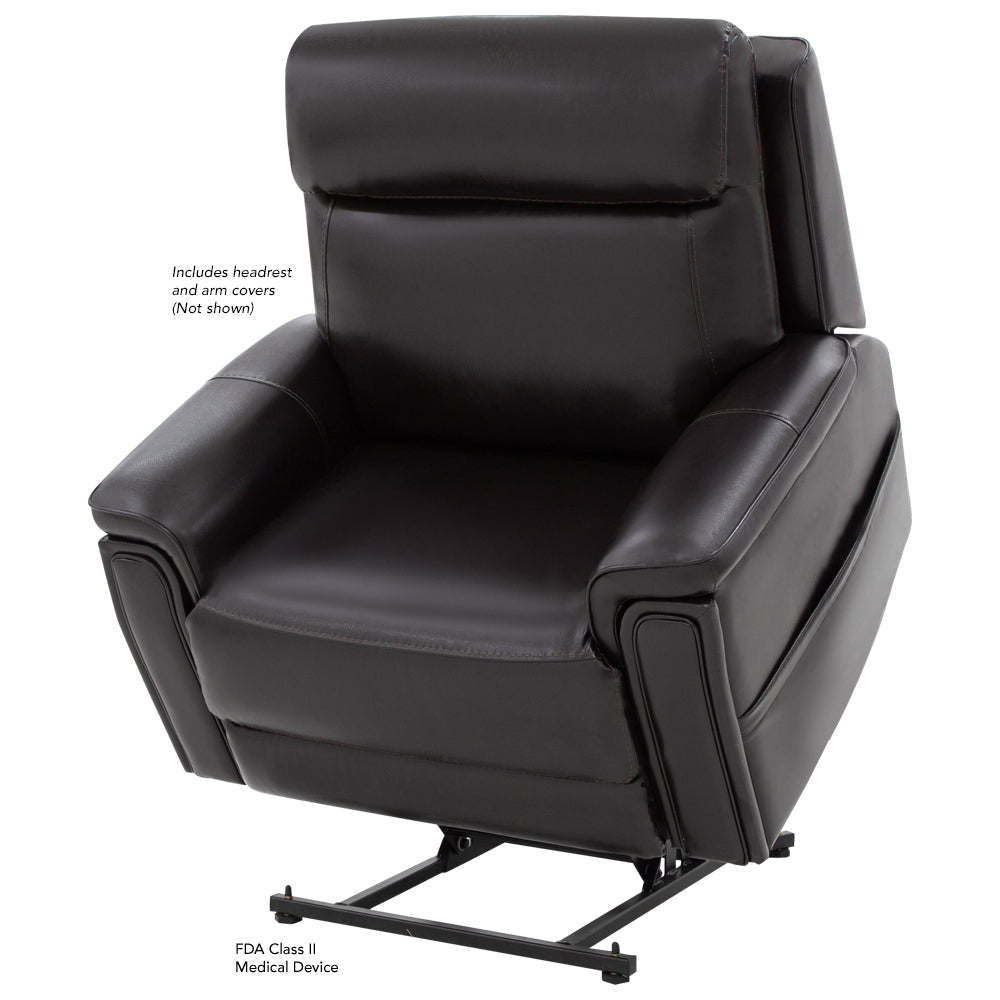 Pride Evolution LC435PW lift chair, lifted, left view