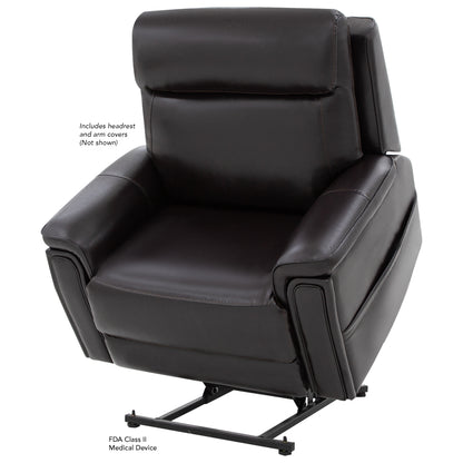 Pride Evolution LC435PW lift chair, lifted, left view