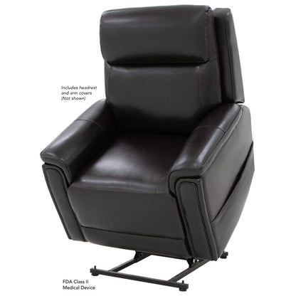 Pride Evolution LC435 lift chair, lifted, left view