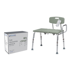 Dynarex tub transfer bench with backrest