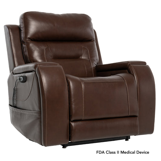 Pride VivaLift Premier PLR5900 in Coffee leather, seated