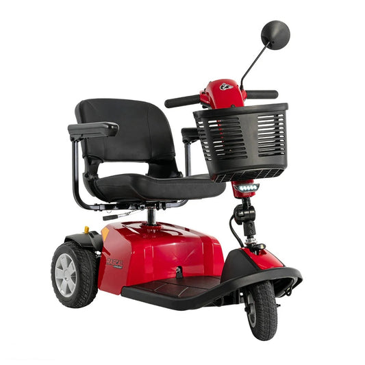 Rascal Conquest 3-wheel scooter in red