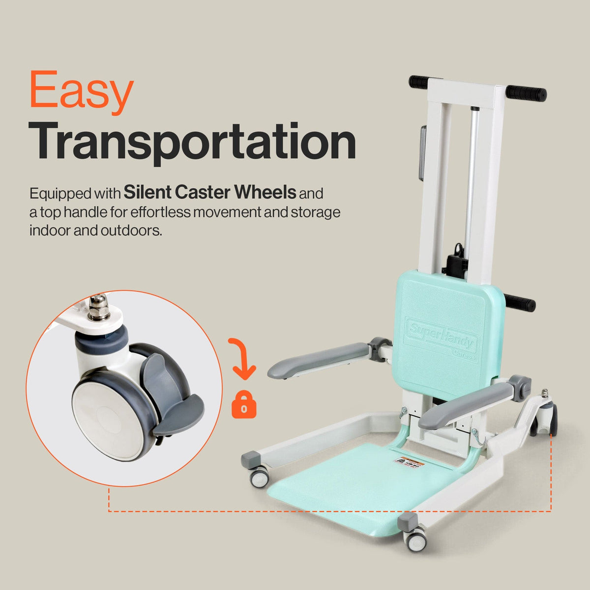 GoRise TX caster wheels and base