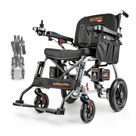 SuperHandy GoRide 2 Plus folding electric wheelchair