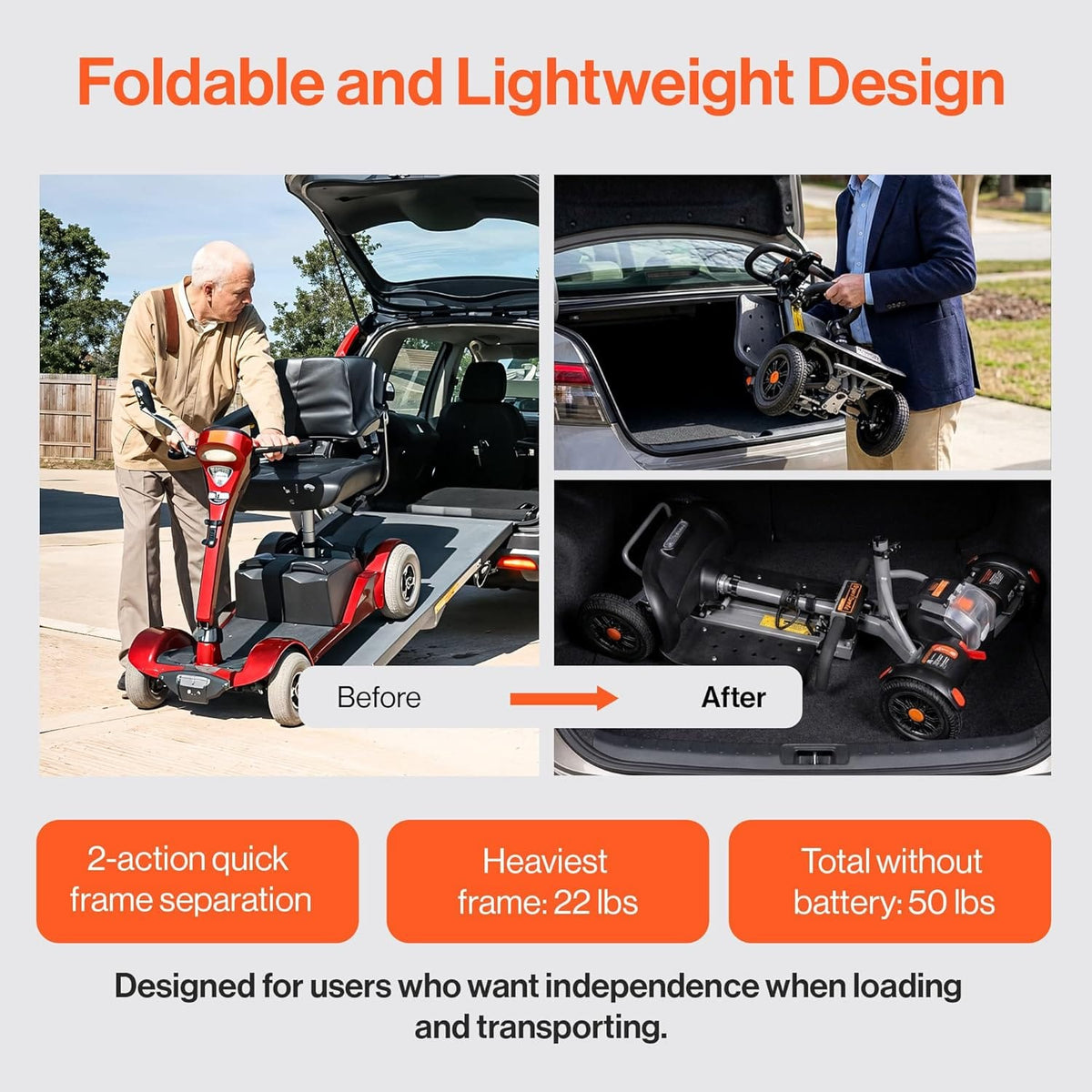 Passport Flex scooter side view