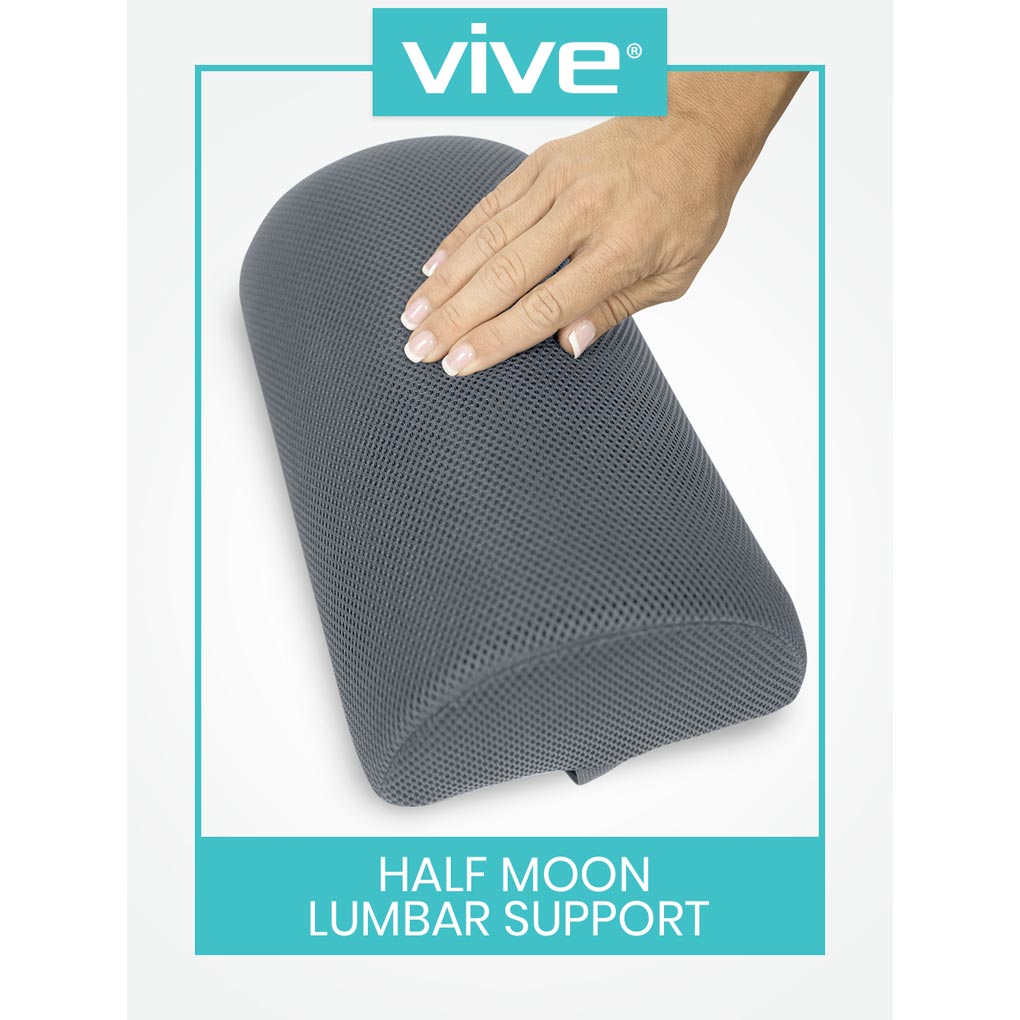 4 Inch Half Moon Lumbar Cushion